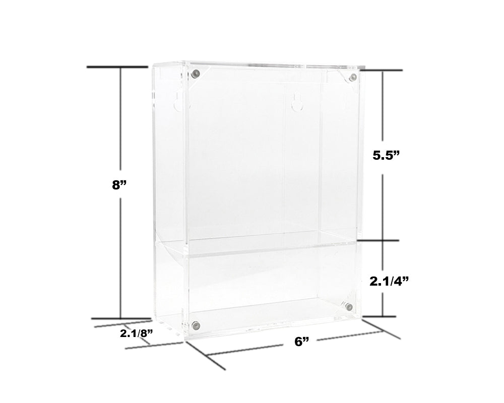 Showcase 1:64 Premium Collector Single Display Case with Shelve & Cover (6″x2.1/8″x8″) – Mijo Exclusive