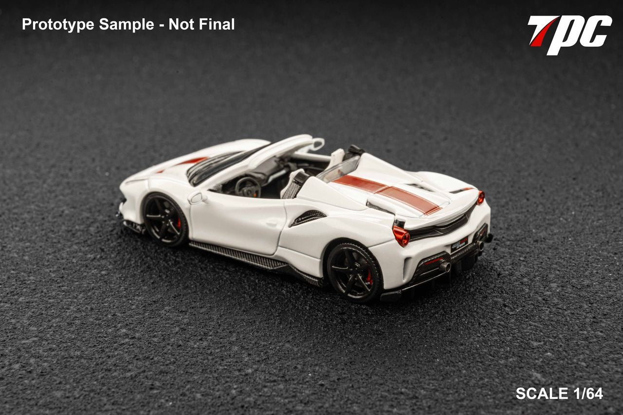 TPC 1:64 Novitec 488 Roadster - Pearl White