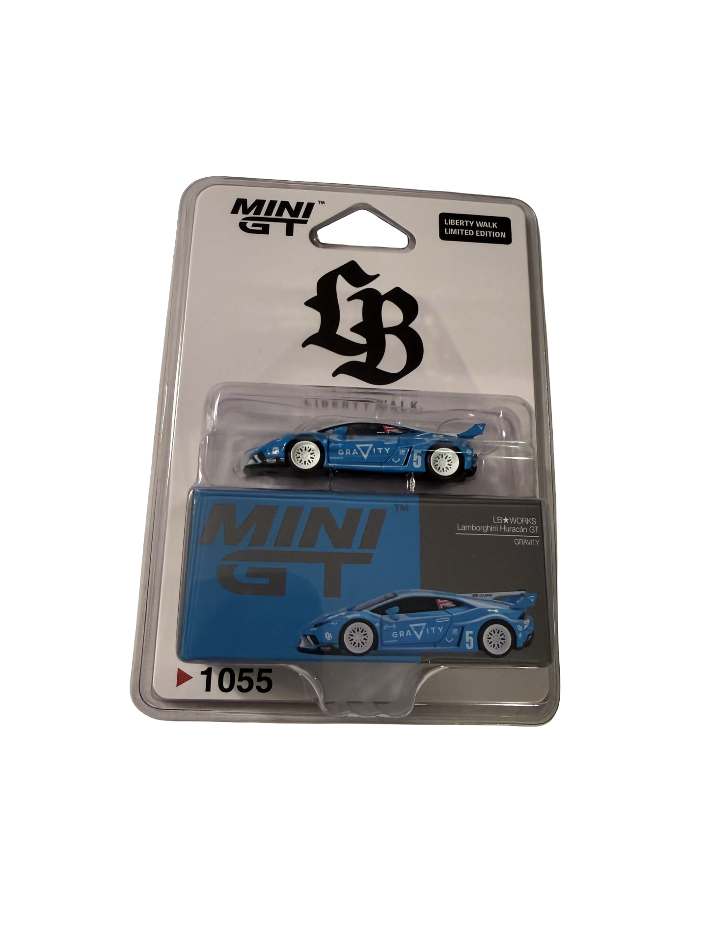 MiniGT 1:64 LB Works Lamborghini Huracán GT GRAVITY – Blue - LBWK Store Exclusive Blister #1055