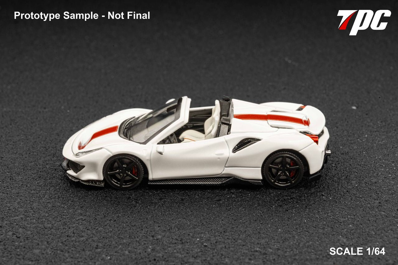 TPC 1:64 Novitec 488 Roadster - Pearl White