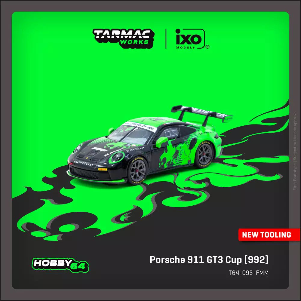 Tarmac Works 1:64 Porsche 911 GT3 Cup (992) - Fire Monkey Motorsport