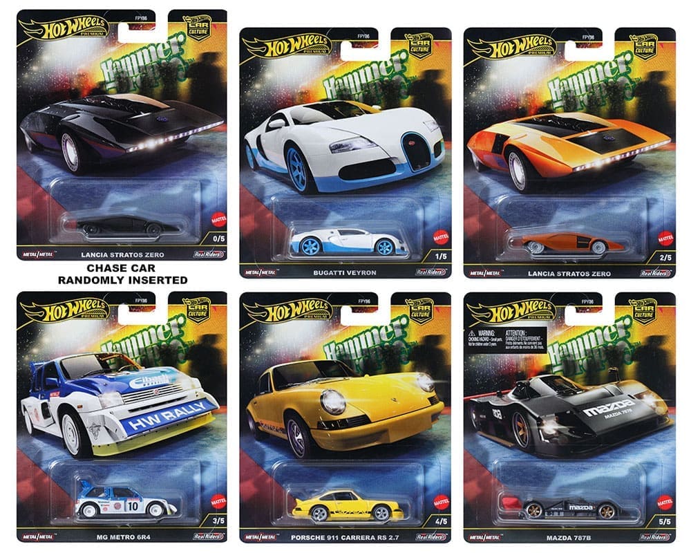 Hot Wheels 1:64 Premium Car Culture 2024 961F Case Assortment – Hammer Drop - Set Or Case *READ DESCRIPTION*