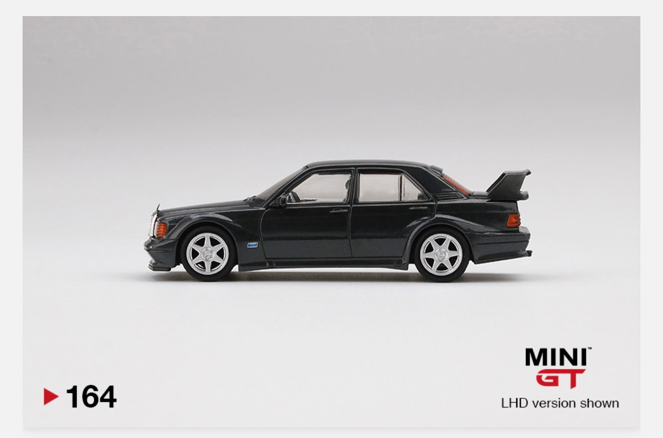 MiniGT 1:64 Mercedes-Benz 190E 2.5-16 Evolution II Black Pearl Metallic #164