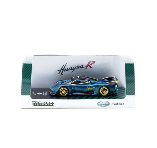 Tarmac Works 1:64 Pagani Huayra R Turquoise Carbon Fiber Monterey Car Week 2025