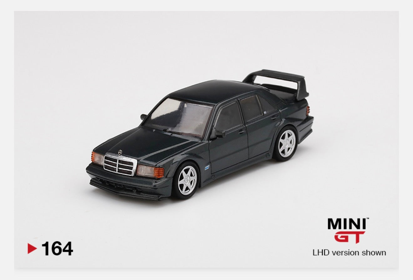 MiniGT 1:64 Mercedes-Benz 190E 2.5-16 Evolution II Black Pearl Metallic #164