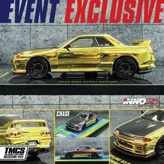 Inno64 1:64 TMCS Malaysia 2025 Exclusive - Nissan Skyline GT-R R32 Top Secret GOLD