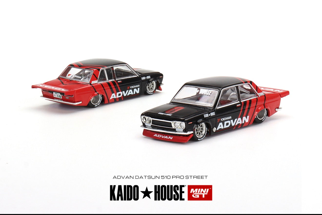 Kaido House 1:64 Datsun 510 Pro Street ADVAN - Regular & Chase PAIR