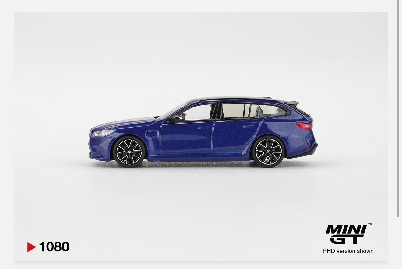 MiniGT 1:64 BMW M5 Touring (G99) – Marina Bay Blue Metallic #1080