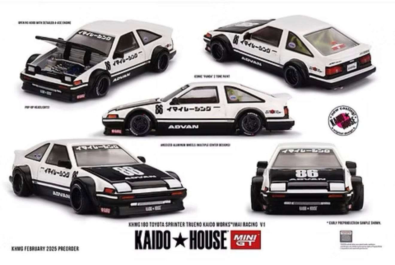 MiniGT X Kaido House 1:64 Toyota Trueno AE86 Sprinter V1