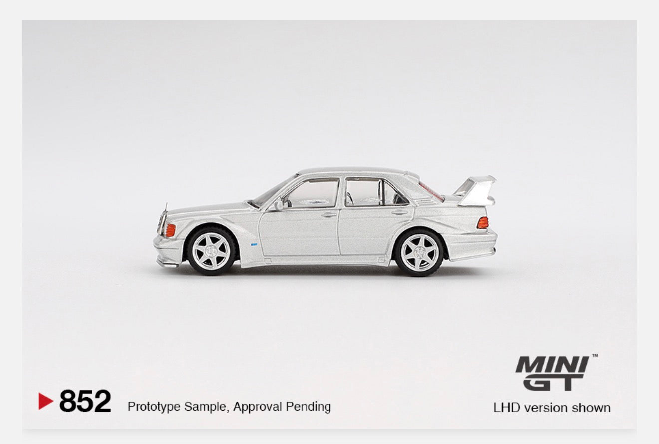 MiniGT 1:64 Mercedes-Benz 190E 2.5-16 Evolution II Astral Silver #852