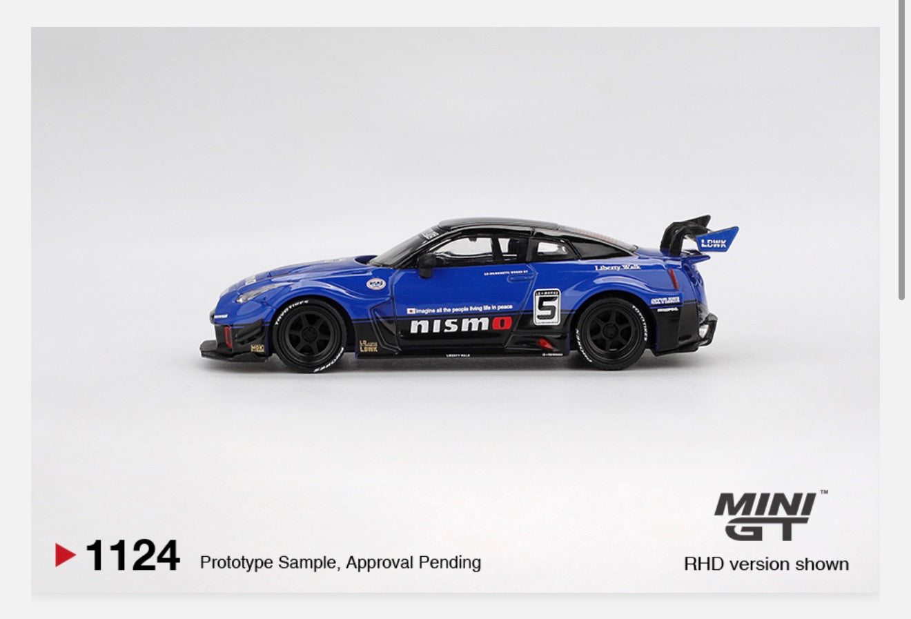 MiniGT 1:64 LB-Silhouette Works GT Nissan 35GT-RR Ver.2 – Blue #1124