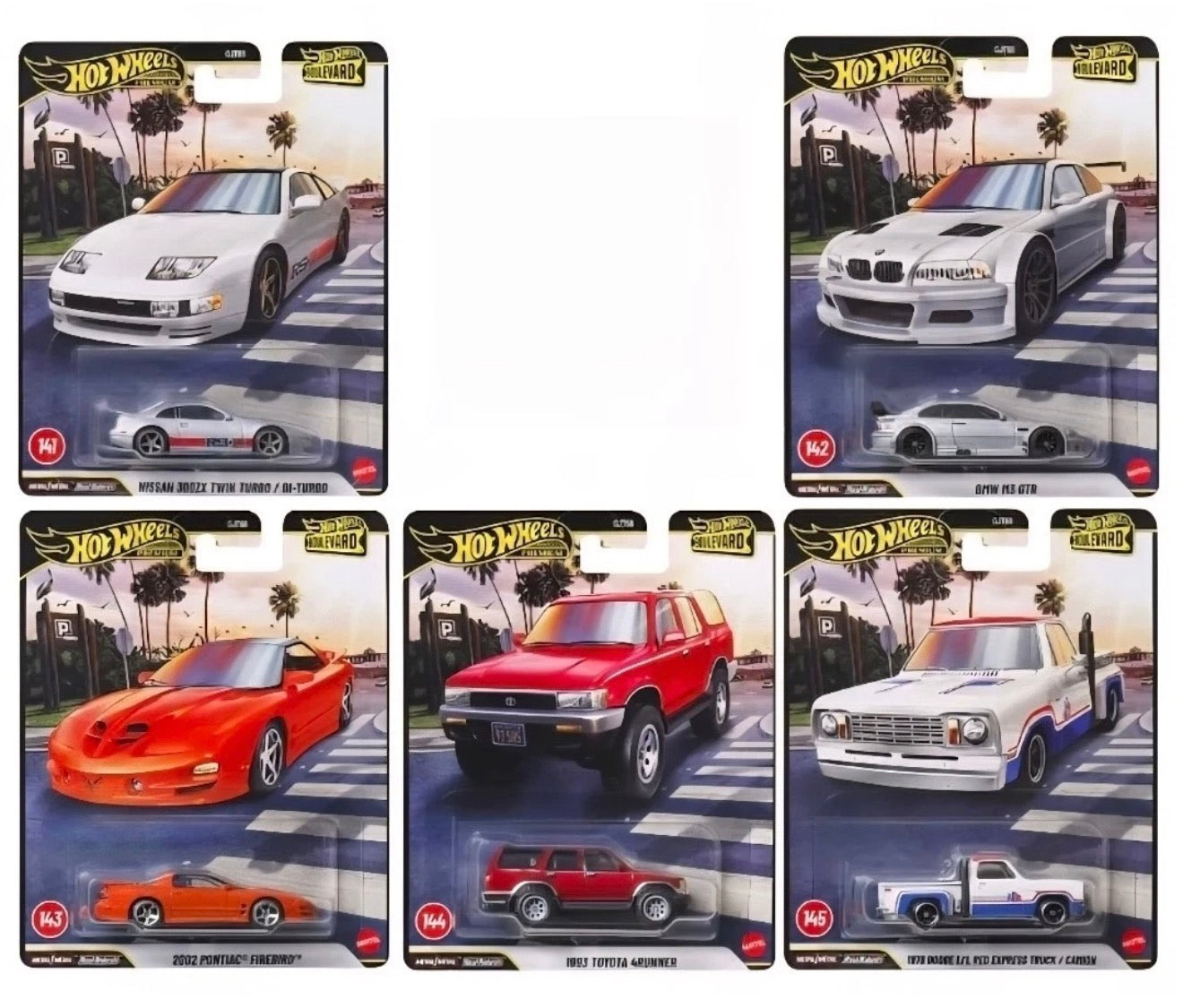 Hot Wheels 1:64 2026 Premium Boulevard Series - 958F *Set Of 5*