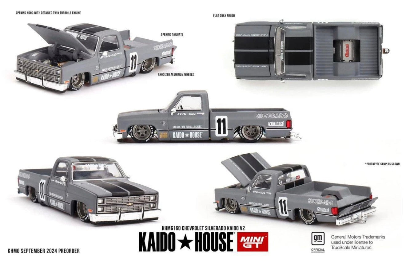 Kaido House 1:64 Chevrolet Silverado Kaido V2 - Regular & Chase PAIR