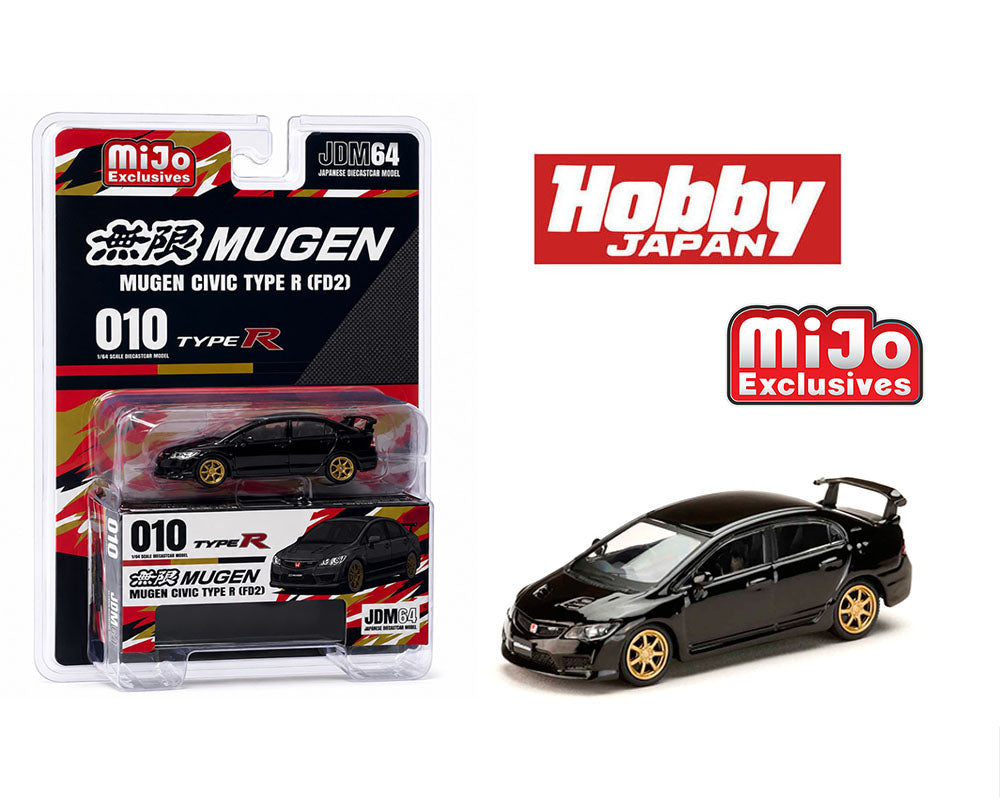 Hobby Japan 1:64 Honda Mugen Civic RR (FD2) – Crystal Black Pearl