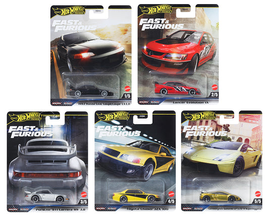 Hot Wheels 1:64 Premium 2025 Fast & Furious - M Assortment *SET OR CASE*