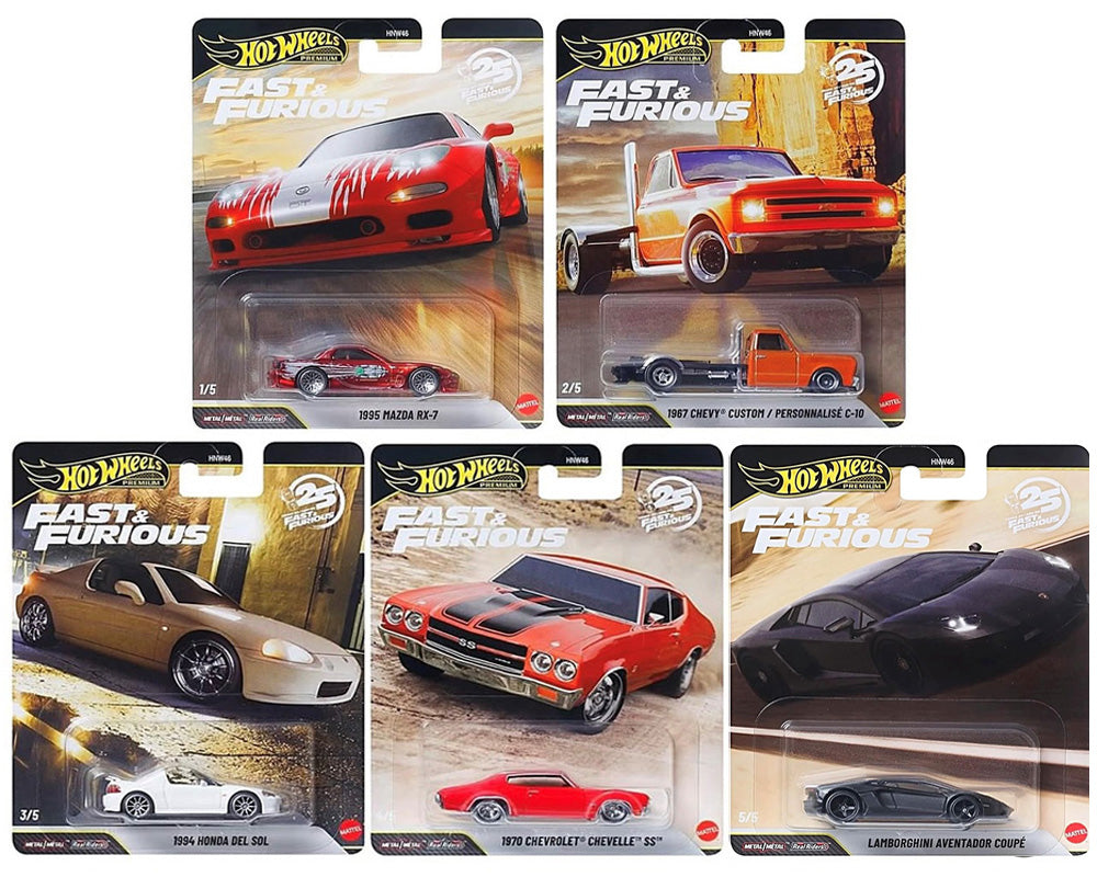 Hot Wheels 1:64 2026 Fast & Furious 25th Anniversary Premium P Assortment *SEALED CASE* Read Description