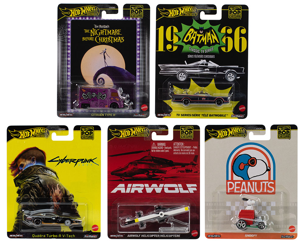 Hot Wheels 1:64 Pop Culture M Case 2025 Assortment *SET OR CASE*