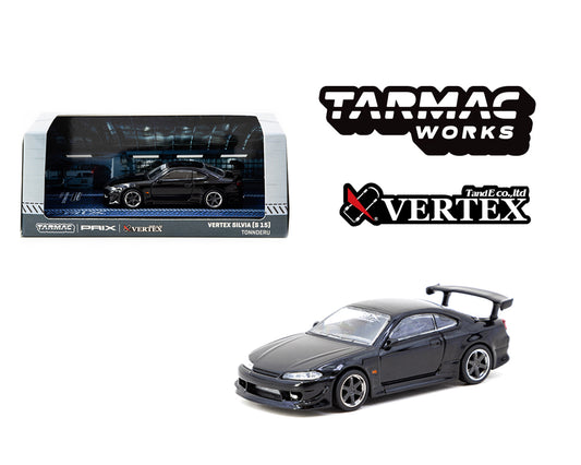 Tarmac Works x PRIX 1:64 Vertex Nissan Silvia S15 TONNDERU – Black – Global 64 Special Edition