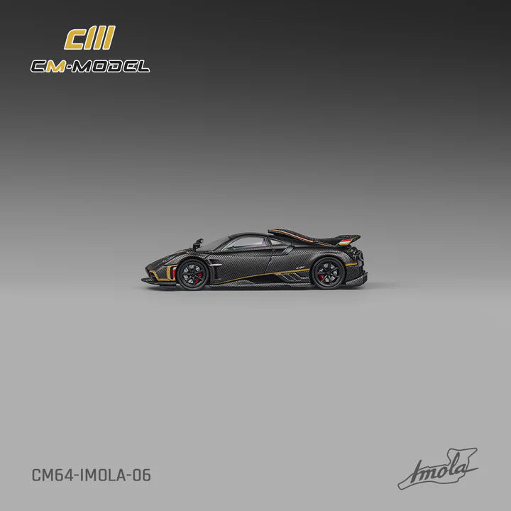 CM Model 1:64 Pagani Imola - Full Dry Carbon Black
