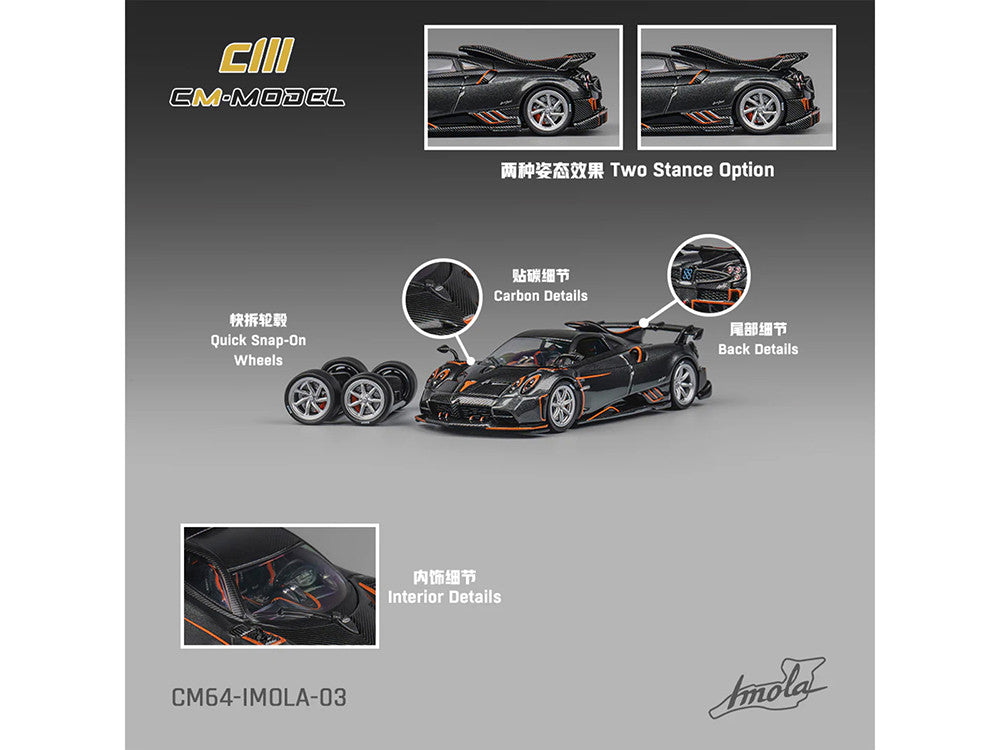 CM Model 1:64 Pagani Imola – Metallic Grey