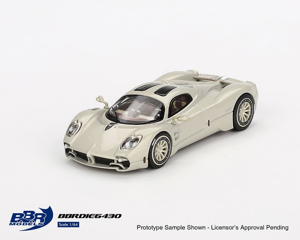 BBR Models 1:64 Pagani Utopia Presentation Grigio Rinascimento