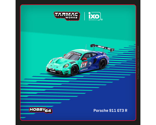 Tarmac Works 1:64 Porsche 911 GT3 R #44 Falken Nurburgring 24h 2023 J. Eriksson / T. Heinemann / N. Menzel / M. Ragginger – IXO Models Collab – Hobby64