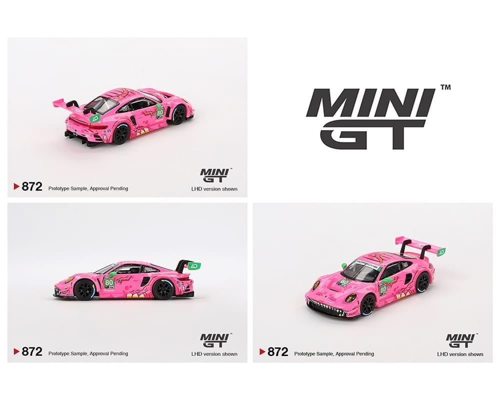 MiniGT 1:64 Porsche 911 GT3 R #80 AO Racing 2023 IMSA VIRginia Roxy #872