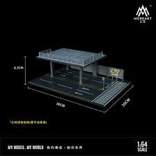 MoreArt 1:64 Stereoscopic Steel Frame Garage Platform With Repair Shop Garage