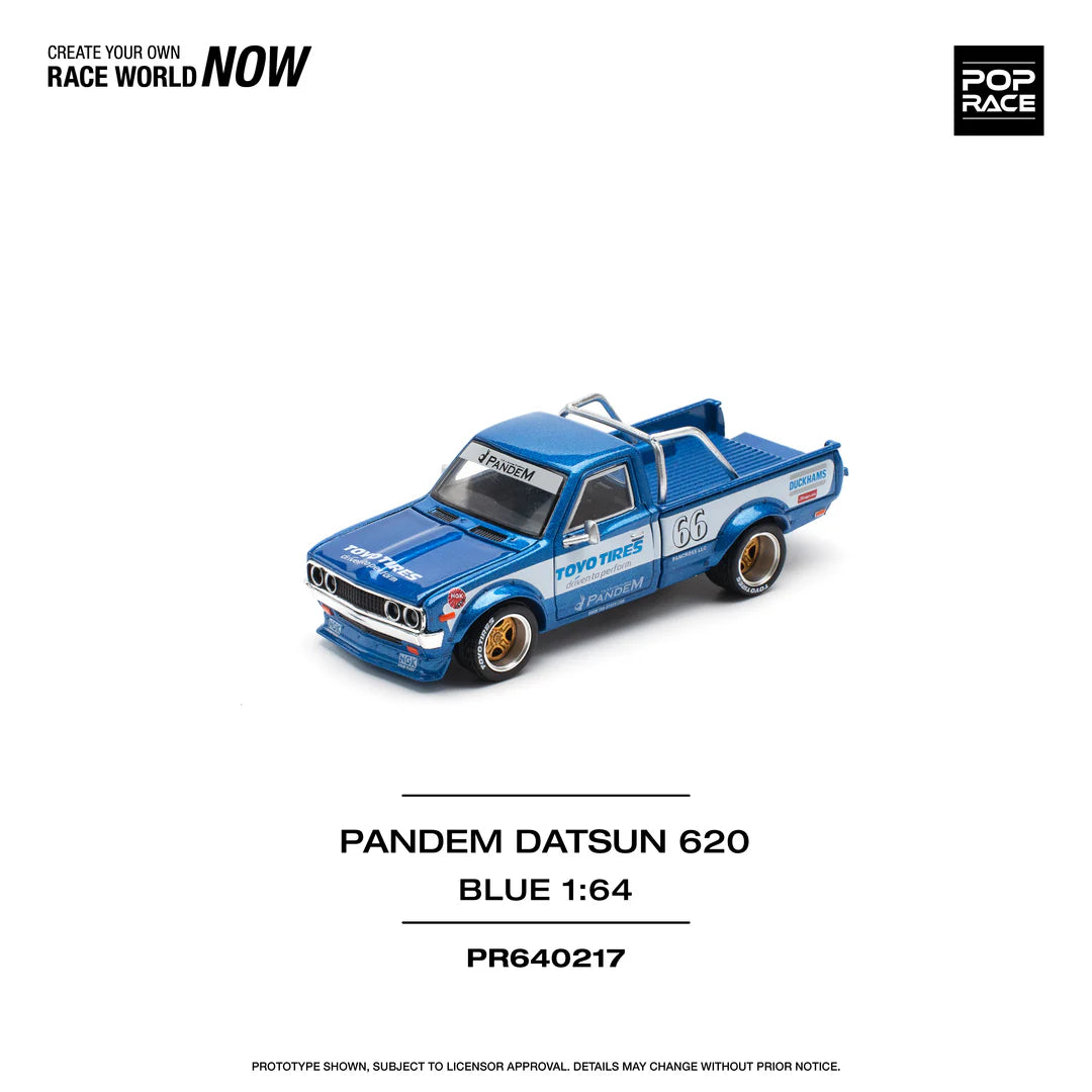 Pop Race 1:64 Pandem Datsun 620 - Blue