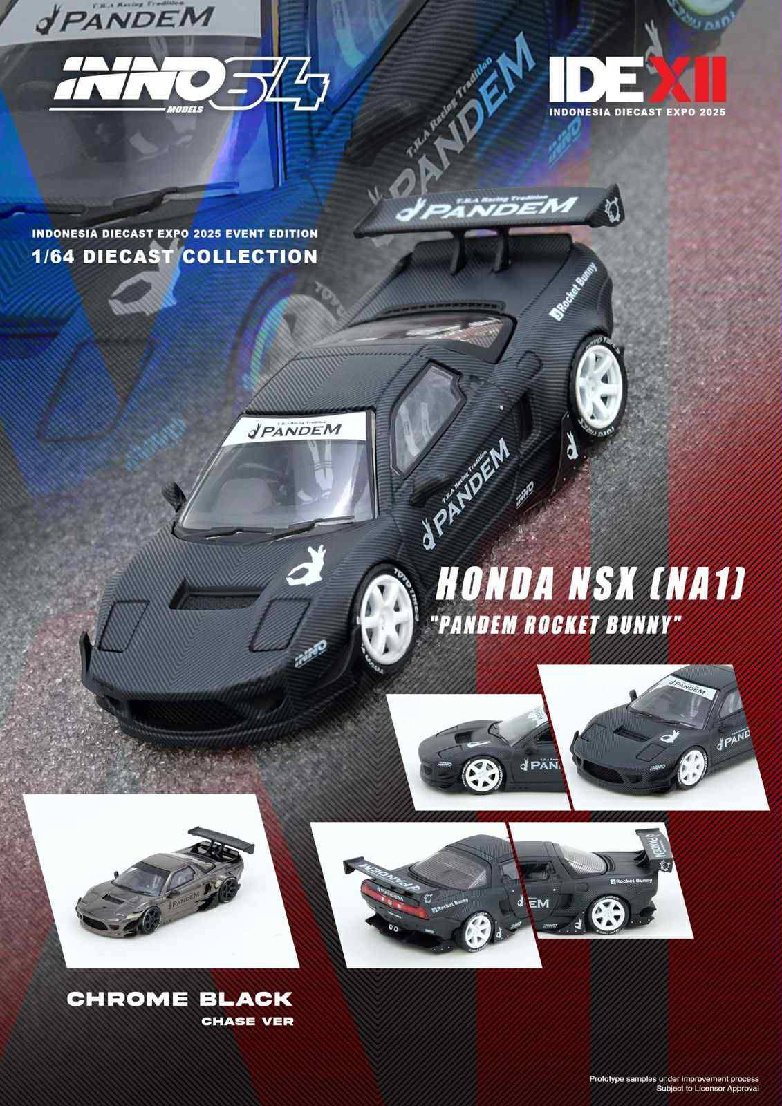 Inno64 Honda NSX NA1 Pandem Rocket Bunny Carbon - 2025 IDE Expo