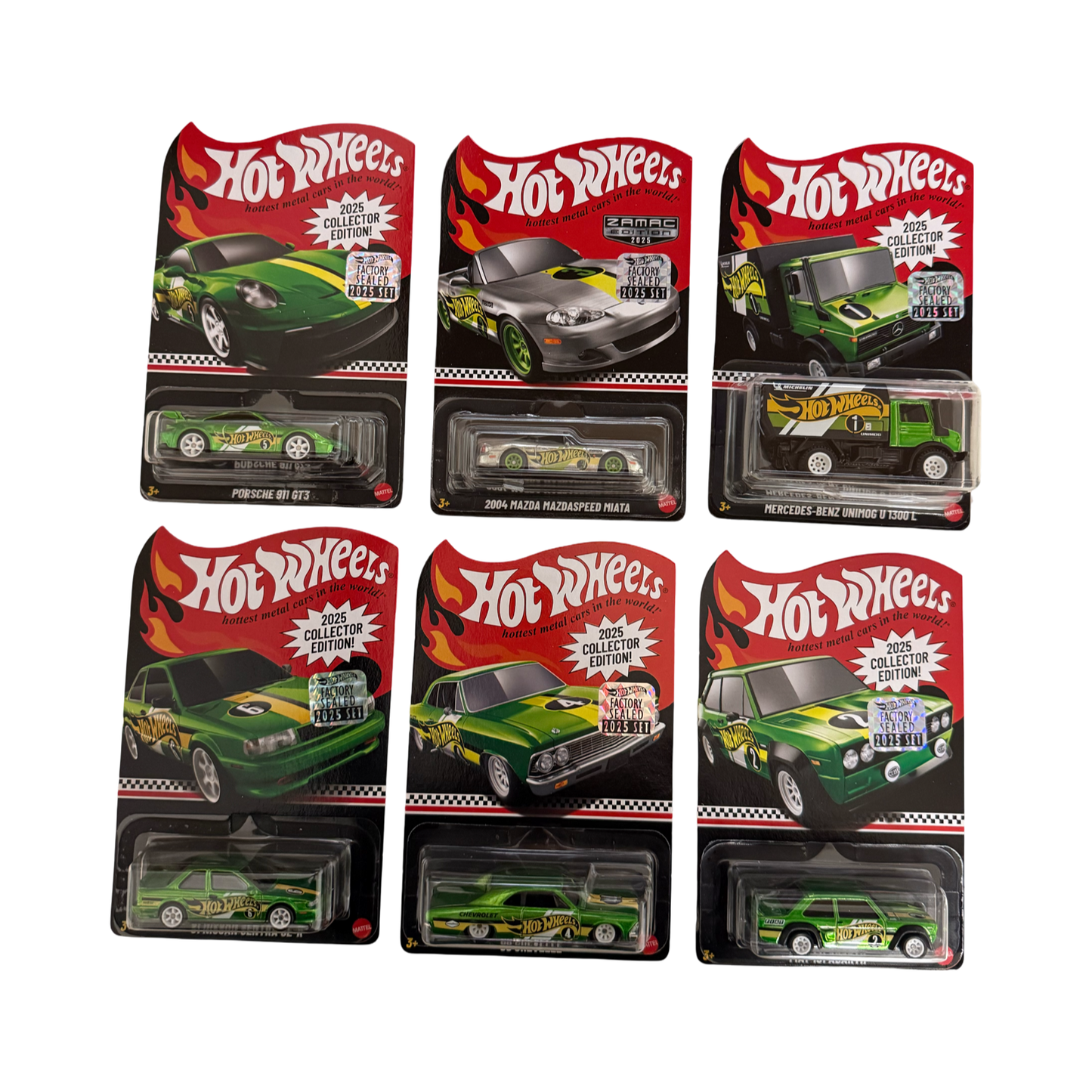 Hot Wheels 1:64 2025 Mail In Set Of 6 - Factory Sealed
