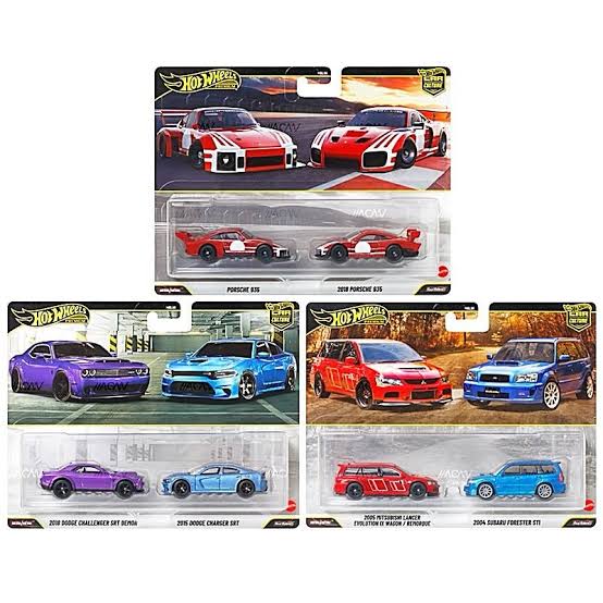 Hot Wheels 1:64 2026 Premium 2 Pack Set Of 3