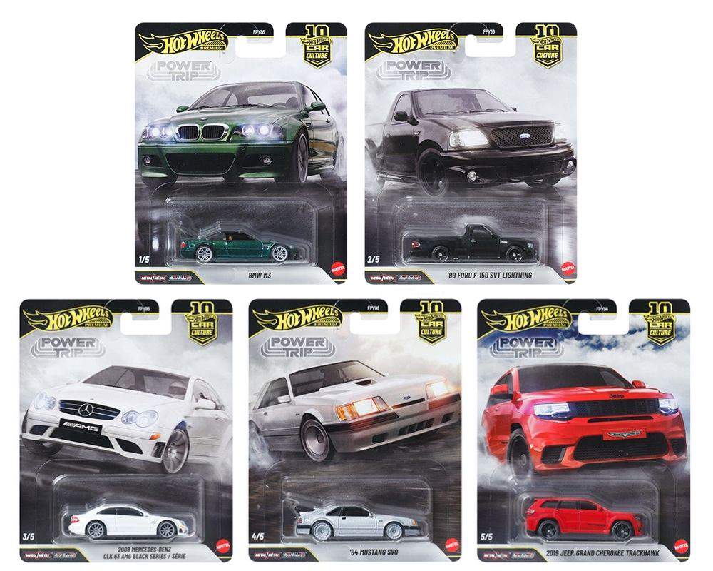 Hot Wheels 1:64 Premium Car Culture 2026 R Assortment – Power Trip *Set Of 5*