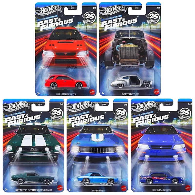Hot Wheels 1:64 2026 Silver Series - Fast & Furious 25th Anniversary - Dream Lineup
