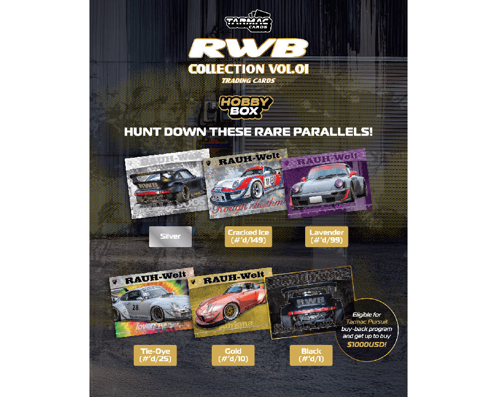 Tarmac Cards RWB Collectible Trading Cards Vol. 01 Hobby Box – Limited Edition