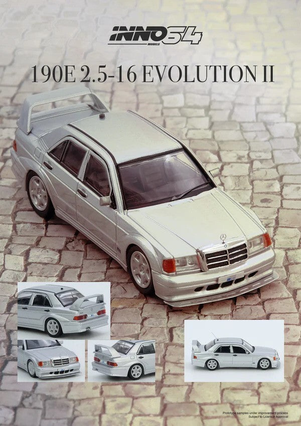 Inno64 1:64 Mercedes Benz 190E - Silver