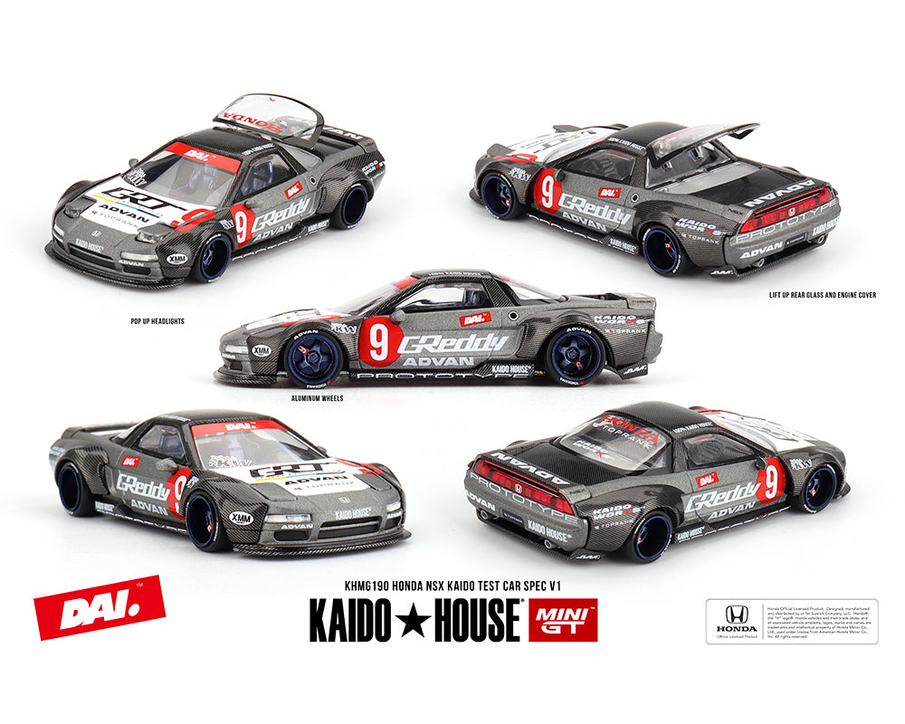 MiniGT X Kaido House 1:64 Honda NSX Kaido Test Car Spec V1