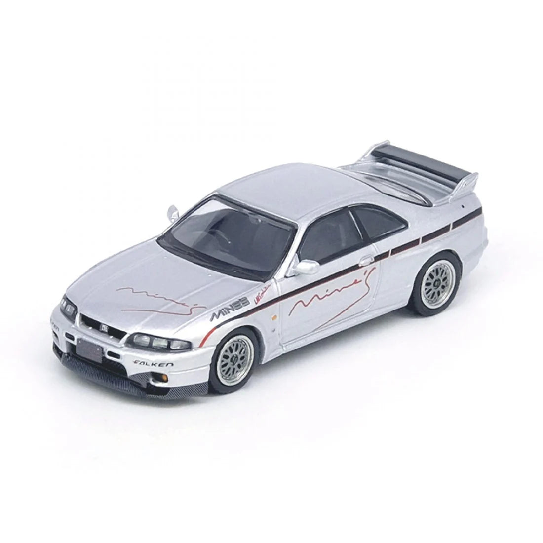 Inno64 1:64 Nissan Skyline GT-R R33 Tuned By Mine's - Silver
