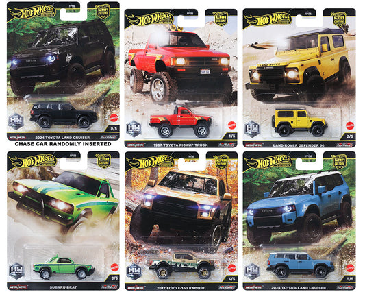 Hot Wheels 1:64 Premium Car Culture 2024 961H Case Assortment – Off Road - Set Or Case *READ DESCRIPTION*