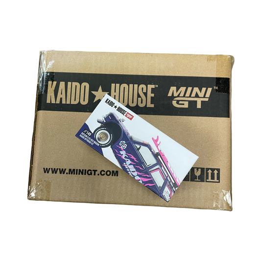MiniGT X Kaido House 1:64 Datsun 510 4×4 Wagon Kaido Offroad V2 – Purple *Sealed Case*