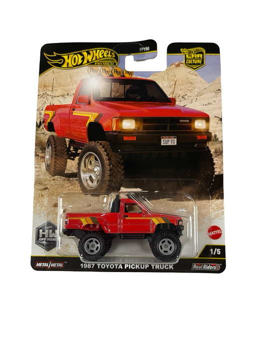 Hot Wheels 1:64 Premium Car Culture Toyota 1987 Pickup Truck - Red