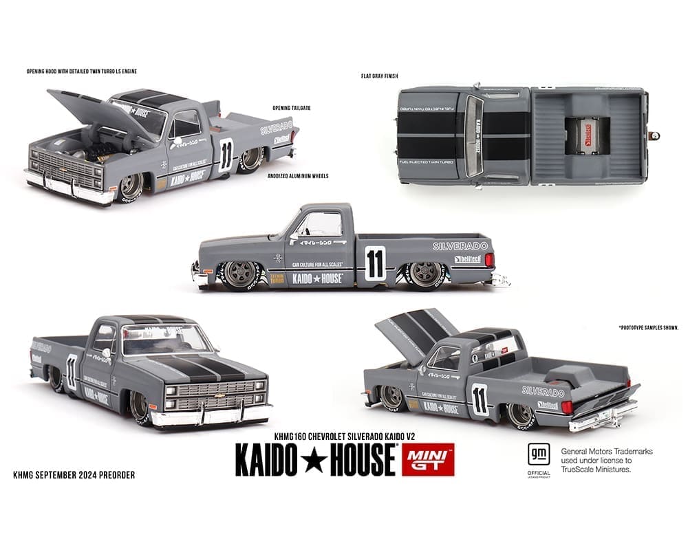 MiniGT X Kaido House 1:64 Chevrolet Silverado Kaido V2 – Grey