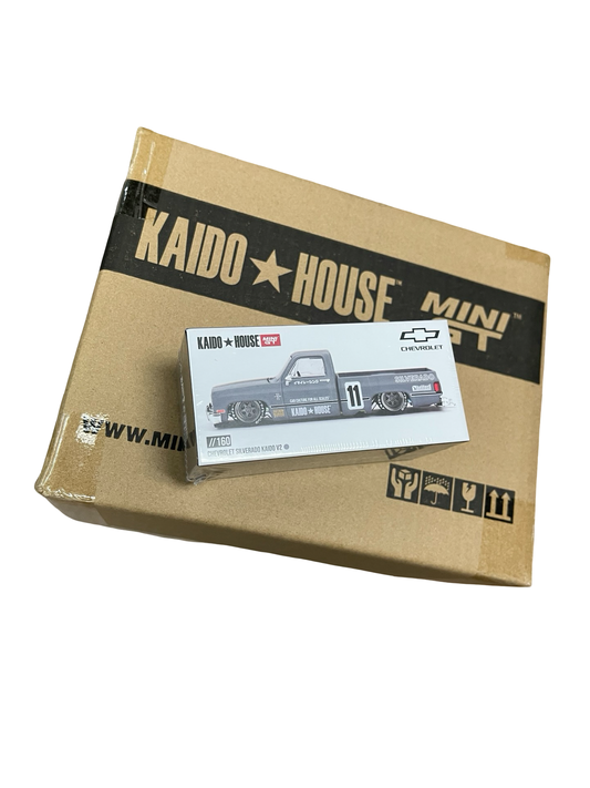 MiniGT X Kaido House 1:64 Chevrolet Silverado Kaido V2 – Grey **SEALED CASE**