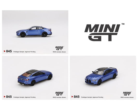 MiniGT 1:64 BMW M4 Competition (G82) – Portimao Blue #845