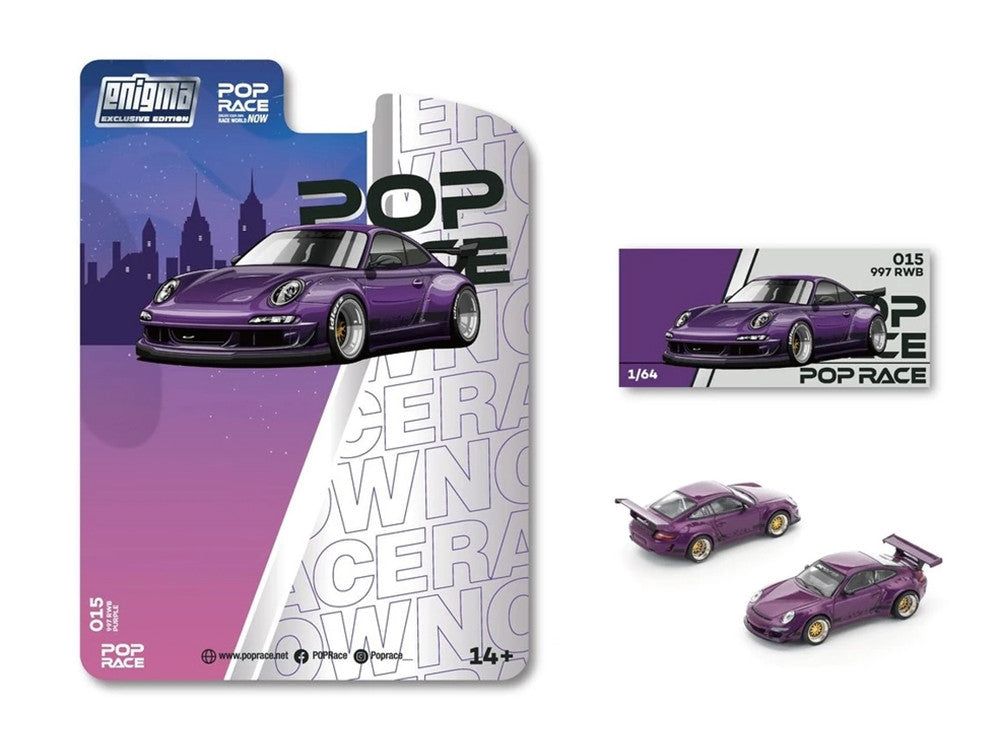 Pop Race 1:64 Enigma Exclusive RWB 997 - Purple