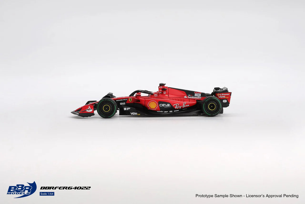 BBR Models 1:64 Ferrari SF23 #16 C. Leclerc 2023 Monaco GP