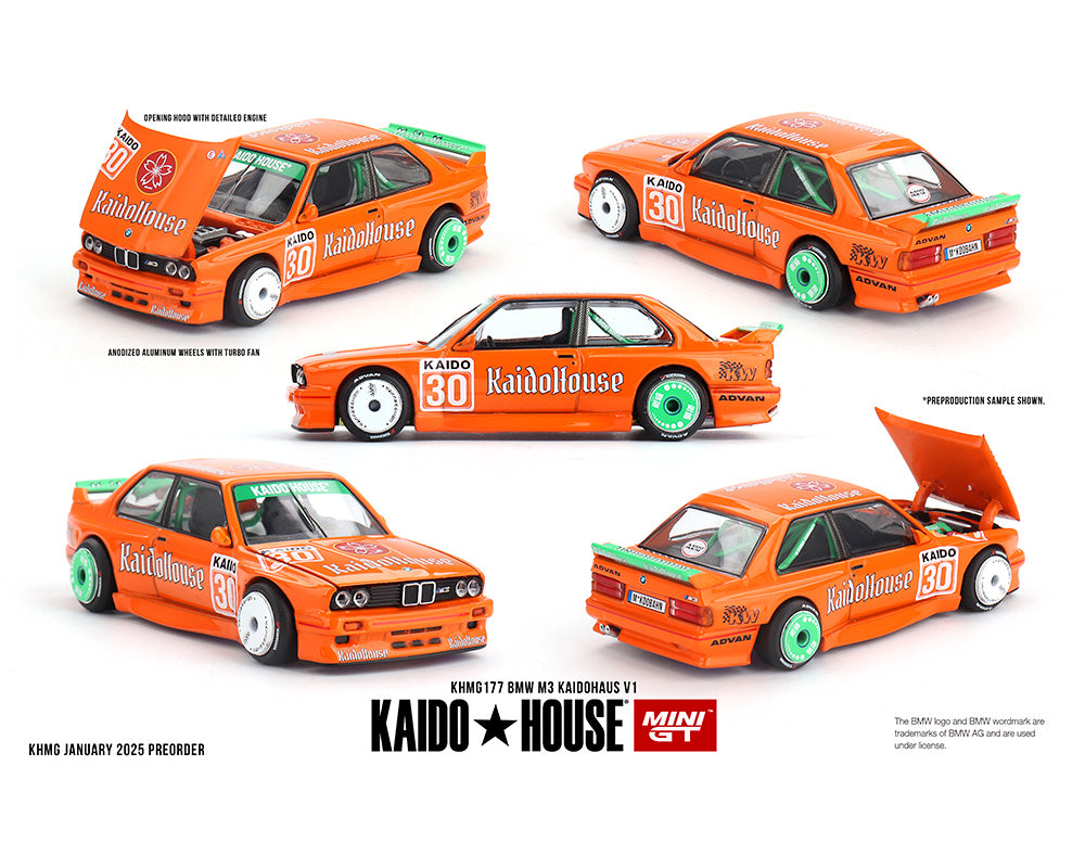 MiniGT X Kaido House 1:64 BMW M3 KAIDOHAUS V1 – Orange