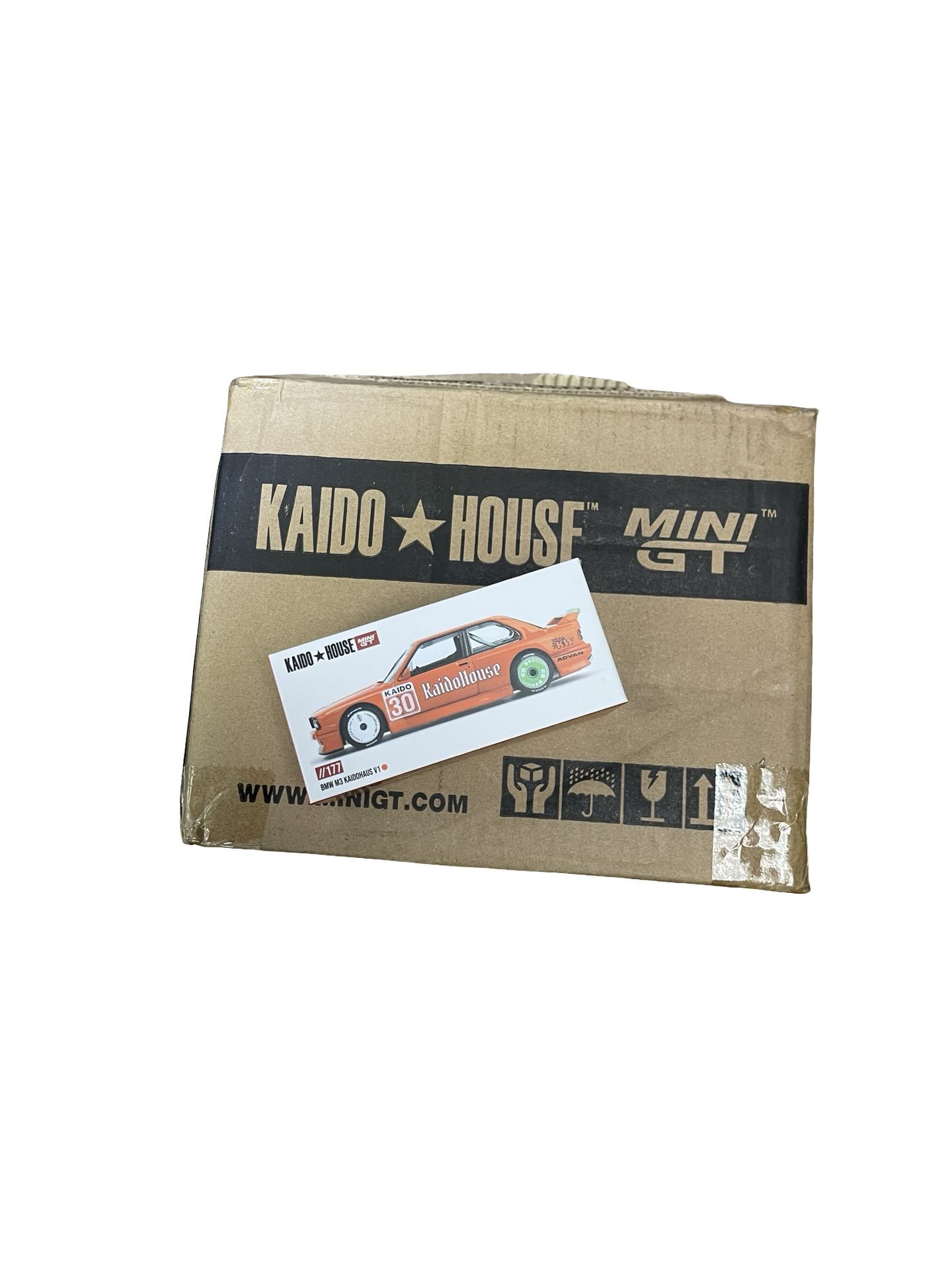 MiniGT X Kaido House 1:64 BMW M3 KAIDOHAUS V1 – Orange **SEALED CASE**
