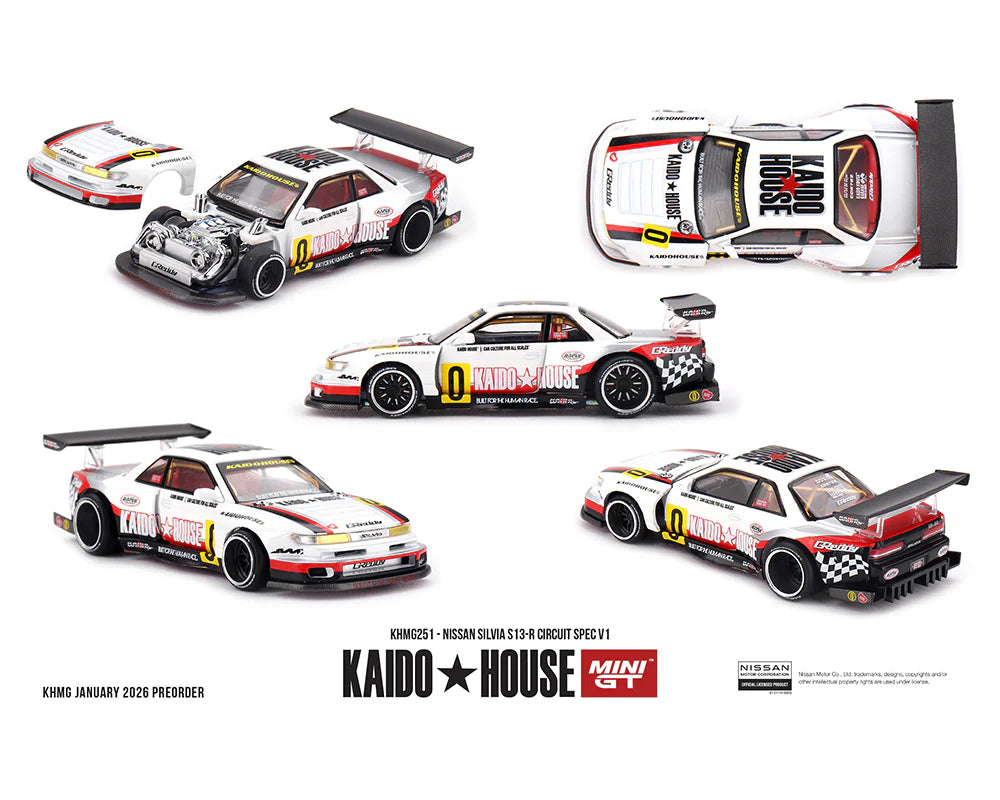 MiniGT X Kaido House 1:64 Nissan Silvia S13-R Circuit Spec V1
