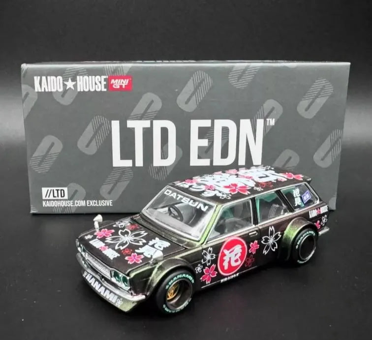 Kaido House 1:64 LTDEDN Datsun Kaido 510 Wagon Hanami KaidoHouse Exclusive - KHMG115